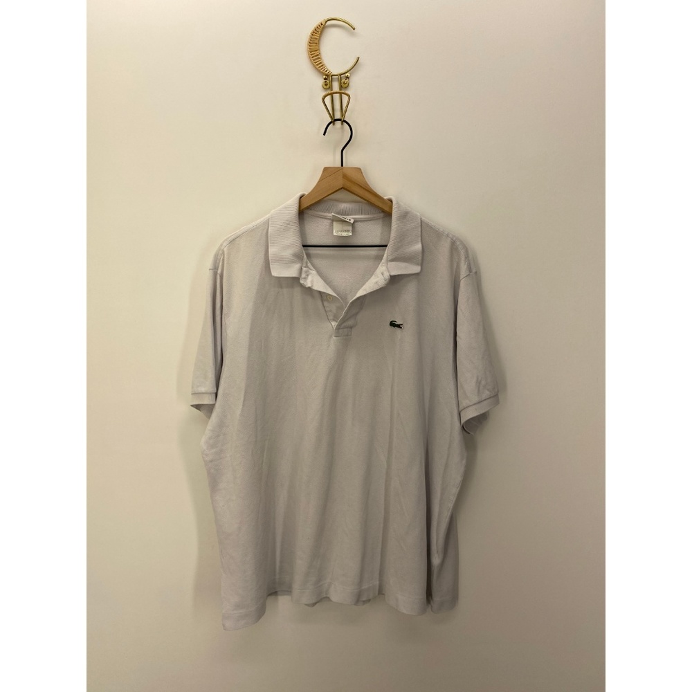 Lacoste 100% Cotton Men's Polo Shirt White Size 8
